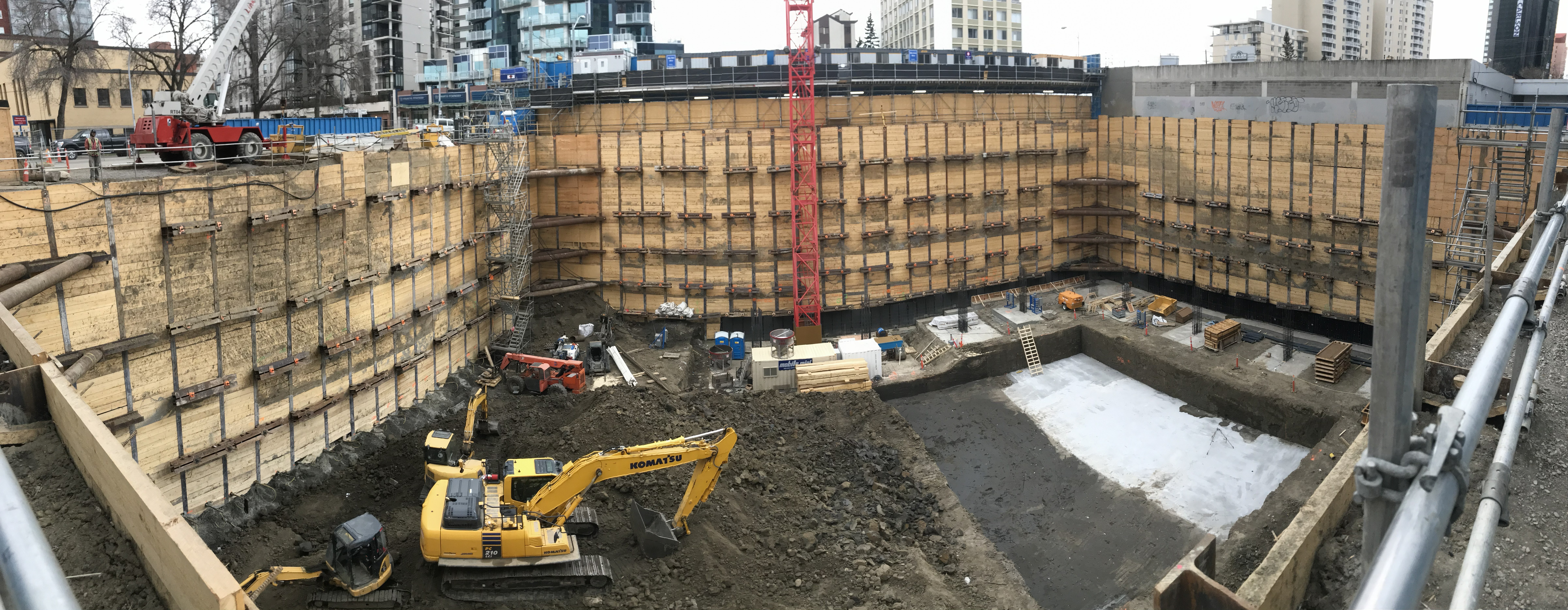 Earthwork equipment on site