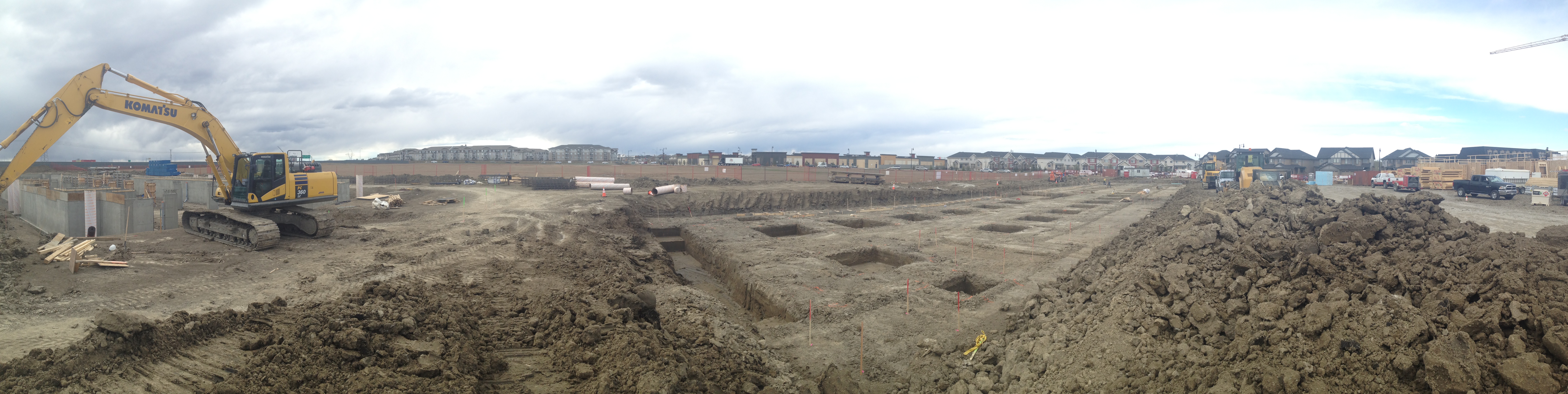 Excavation project in progress